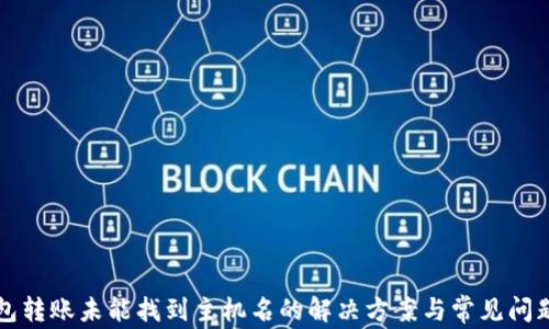 
TP钱包转账未能找到主机名的解决方案与常见问题解析